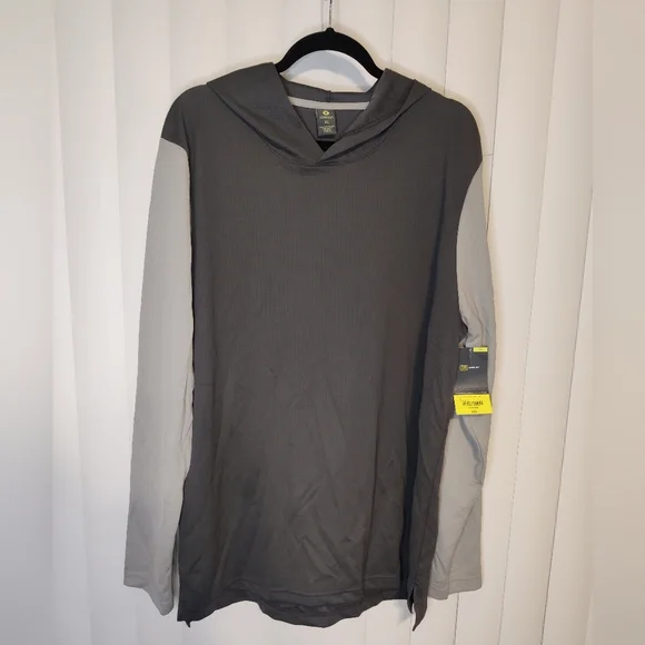 NWT Xersion Gray Active Quick Dry Hoodie Size XL - Picture 1 of 4